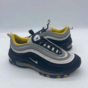 Nike Air Max 97 GS 921522-005 Youth Size 4.5Y Running Shoes Black Yellow Sneaker